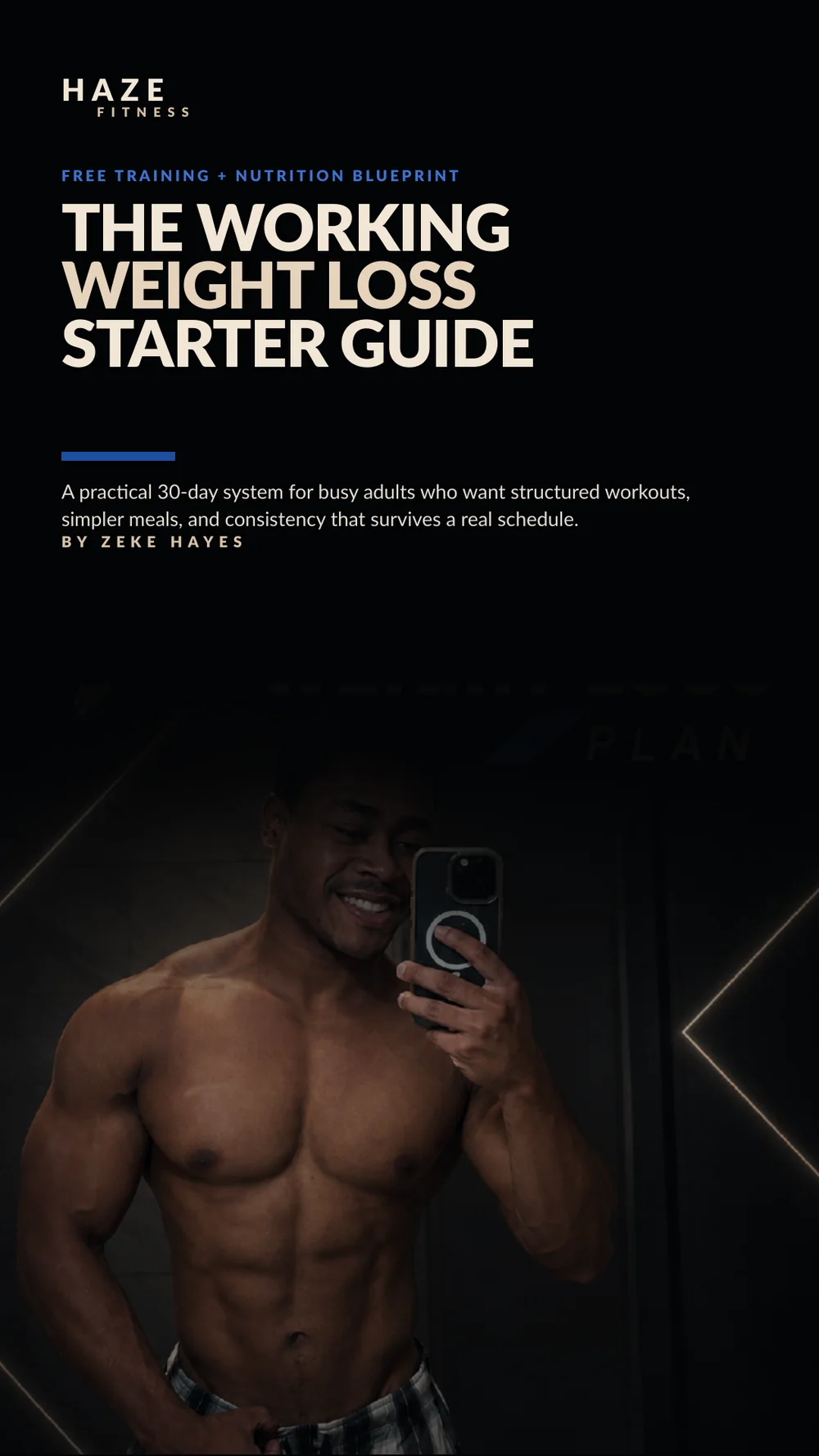 Cover of The Working Weight Loss Starter Guide by Zeke Hayes